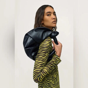 Simon Miller Black Lopsy Vegan Leather Bag OS